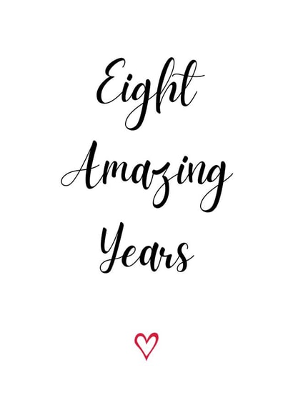 8th / Eighth Anniversary - Eight Amazing Years created by A Bee's Designs