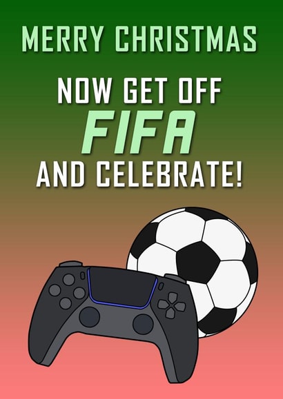 Fifa Gaming Christmas Card created by Daft as Duck