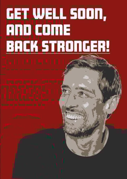 Get well soon and come back stronger! (Peter Crouch) created by SJS Designs