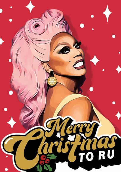 RuPaul Drag Race Christmas Card created by Mrs Best Paper Co.