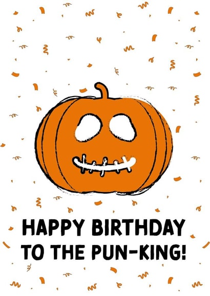 Happy Birthday to the Pun-King! created by Cards from Designers