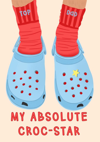 Top Dad Croc Star created by Lisa Wardle