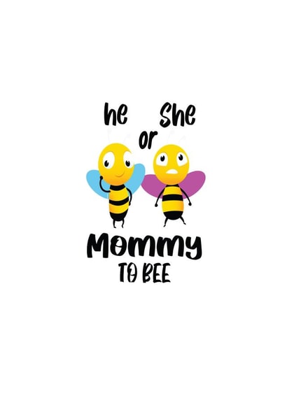 Gender reveal, Baby Shower, Mommy to Bee created by NannieP