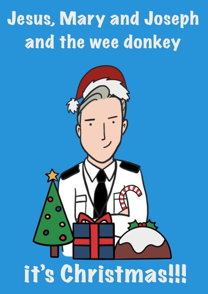 Funny Line of Duty Inspired Christmas Card created by Karentoons