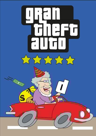 Gran Theft Auto Card created by LDN Prints