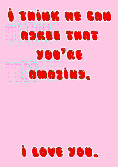 Simple You're amazing card. created by Alicia Ard