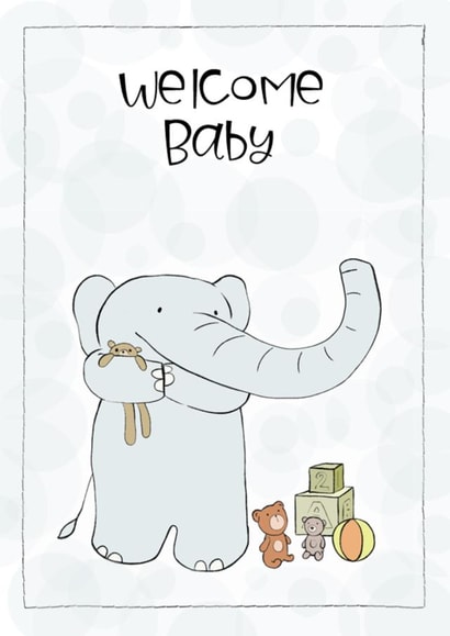 New Baby, Welcome Baby Card created by Shereen M Designs