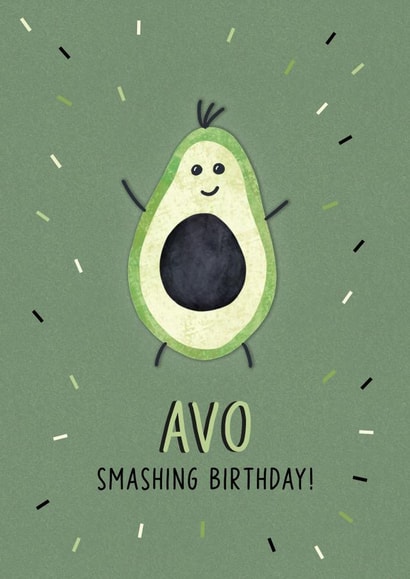 Avo Smashing Birthday! created by Tiia Mari Designs