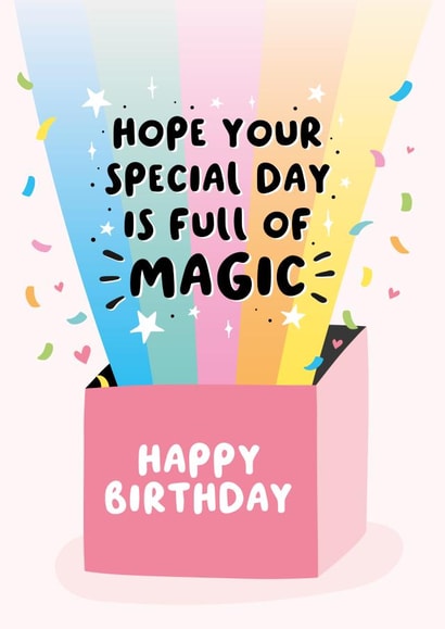 Magic Birthday Card created by Macie Dot Doodles