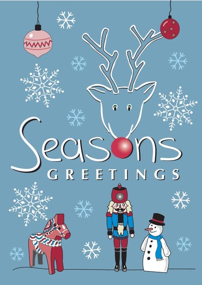Seasons Greetings Scandi style card created by Sal Roydhouse