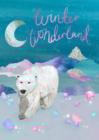 Winter Wonderland Polar Bear Christmas Card created by PearlyPea 