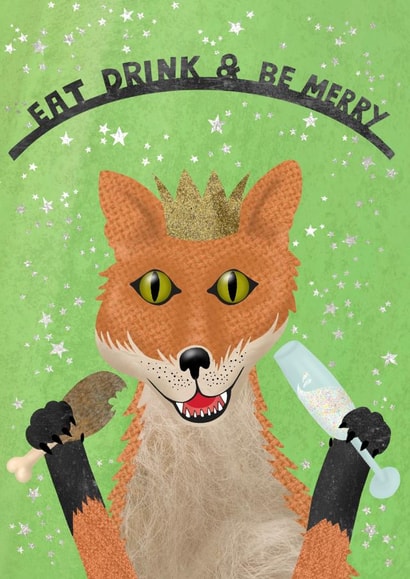 Jolly Fox Christmas Card created by PearlyPea 