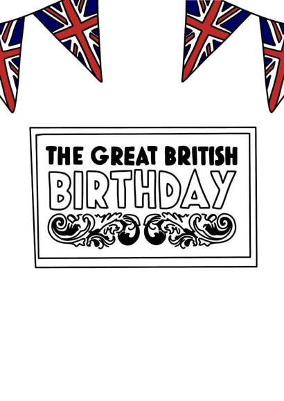 The Great British Birthday Card created by Meg's Creative Outlet