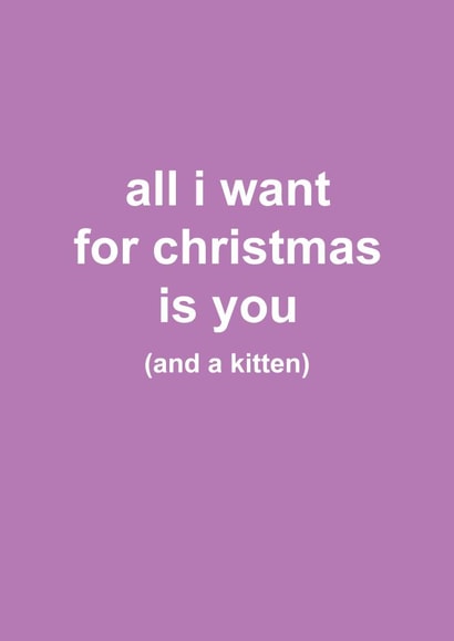 All I want for Christmas is a Kitten created by Snarkologie