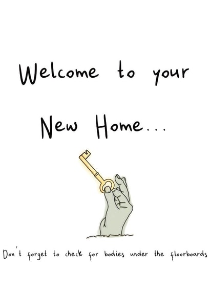 New home, true crime created by Flinks Designs