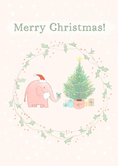 Merry Christmas Elephant card created by Carina Roberts