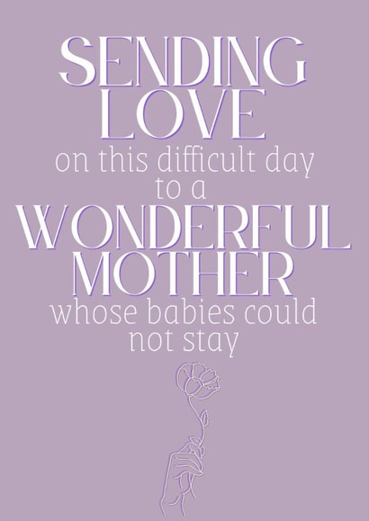 Baby Loss Card 1002 created by Esther the Sketcher