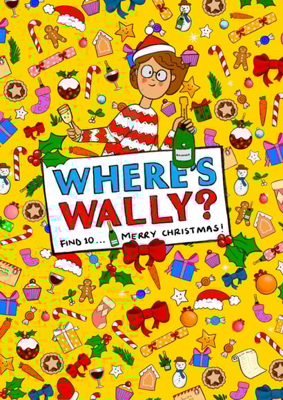 Where's Wally festive Christmas card created by Dani Verbeeten