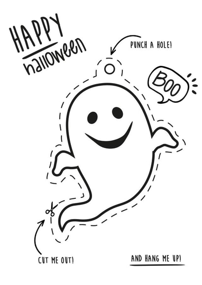 Halloween Make Your Own Decoration Card 1001 created by Jodie Gaul & Co