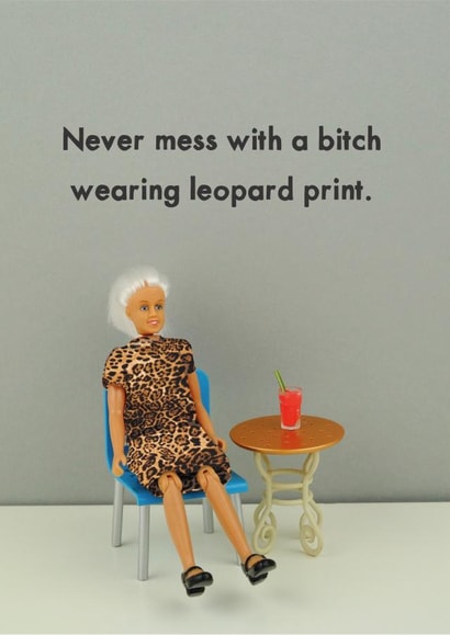 Leopard print created by Bold & Bright Cards