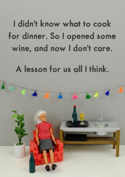 Wine Dinner created by Bold & Bright Cards