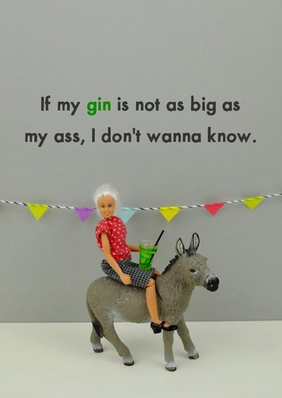 Big Gin created by Bold & Bright Cards