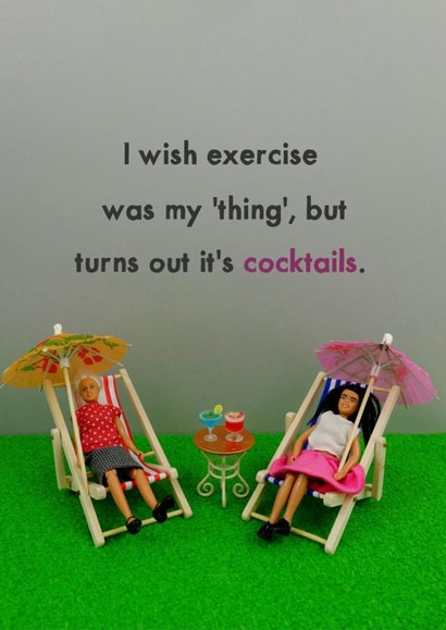 Cocktail time created by Bold & Bright Cards