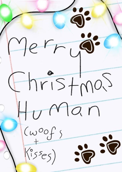 Merry Christmas from the dog created by Palette&Petal