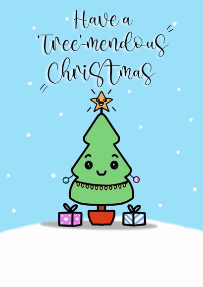 Have a Tree-mendous Christmas created by Pippins post cards