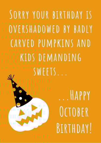 October Birthday Halloween Card created by Nikki Noo Cards