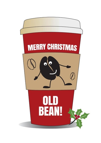 Christmas coffee cup card 1002 created by Wicked Poppy Designs