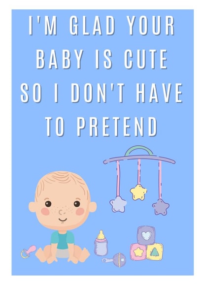 Funny New Baby Card created by Bitch, please...
