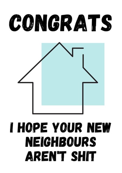 Funny new home card created by Bitch, please...