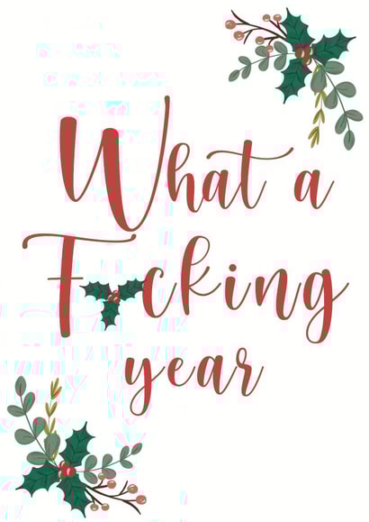 What a Year Christmas Card created by Wednesday's Wombat