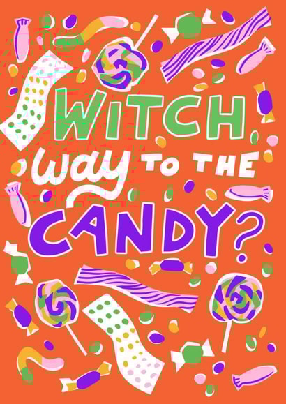 Witch way to the Candy? Halloween Card created by Kelley Dillon