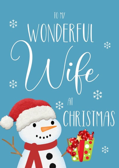 Wonderful Wife Christmas Card created by Louise Potton Designs