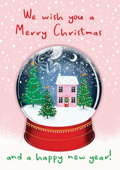 Pretty Snow Globe Christmas Card created by Amy Florence Design