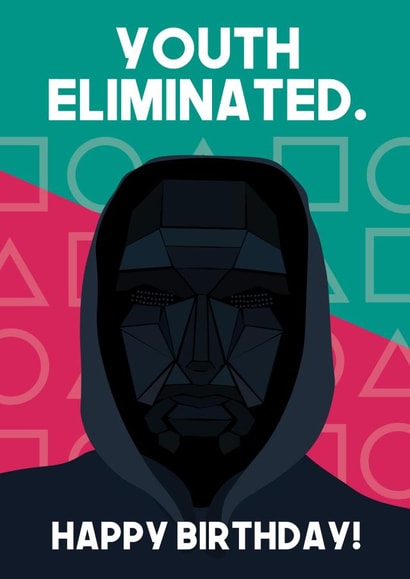 Squid Game Birthday Card 1001 created by WillyBee