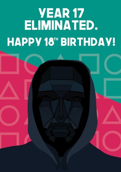 18th Birthday Squid Game Card created by WillyBee