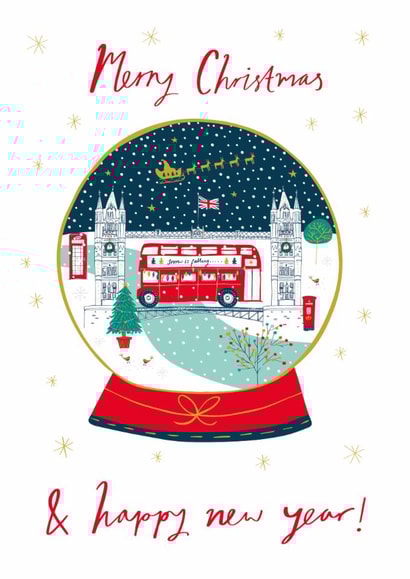 Traditional Christmas Card - London Themed Christmas Card - Tower Bridge created by Jessica Hogarth