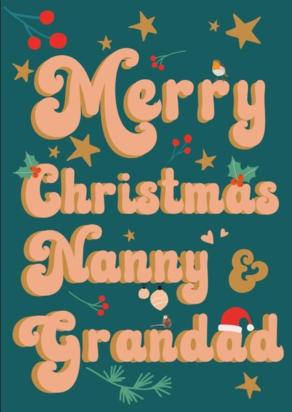 Merry Christmas Nanny and Grandad created by Summer Lane Studio