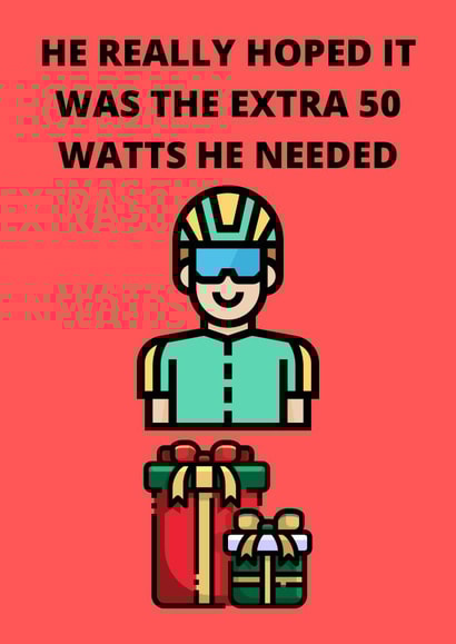 Cheeky cycling greetings card! created by Mad Funny