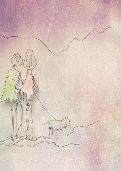 Walking the dog 1000 created by jacquelyn ready designs