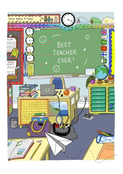 Best Teacher Ever created by Homebird Art