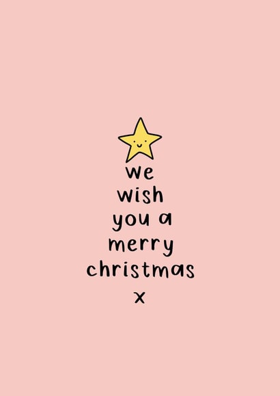 We wish you a merry Christmas tree card created by SecretlyMegan