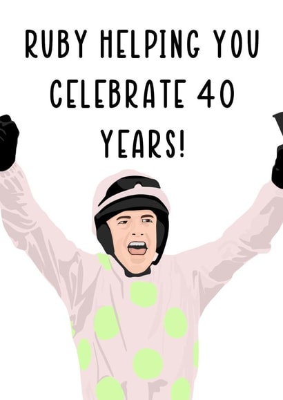 40th Anniversary Card created by Daniella Illustrates 