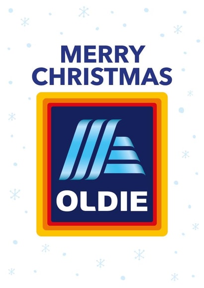 Christmas card for the old person created by Superlush Cards