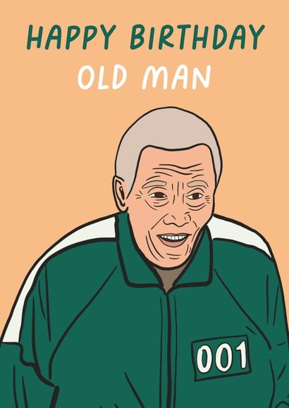 Happy Birthday Old Man - Squid Game created by Rumble Cards