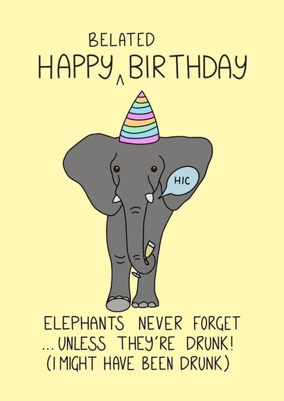 Happy belated birthday!  created by Schnauzer Scribbles