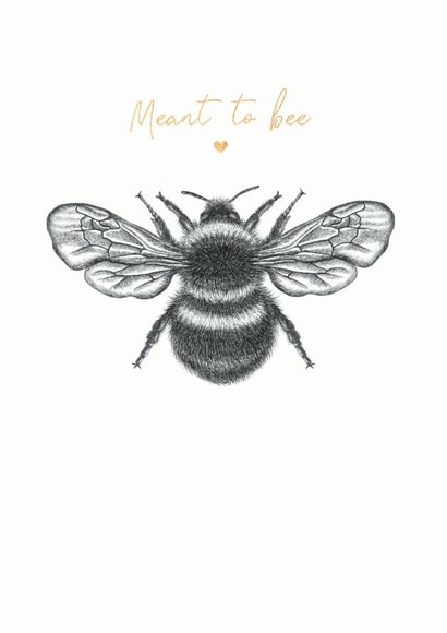 Meant to Bee -Wedding, Engagement & Anniversary Bumblebee Card created by Lucy Francis